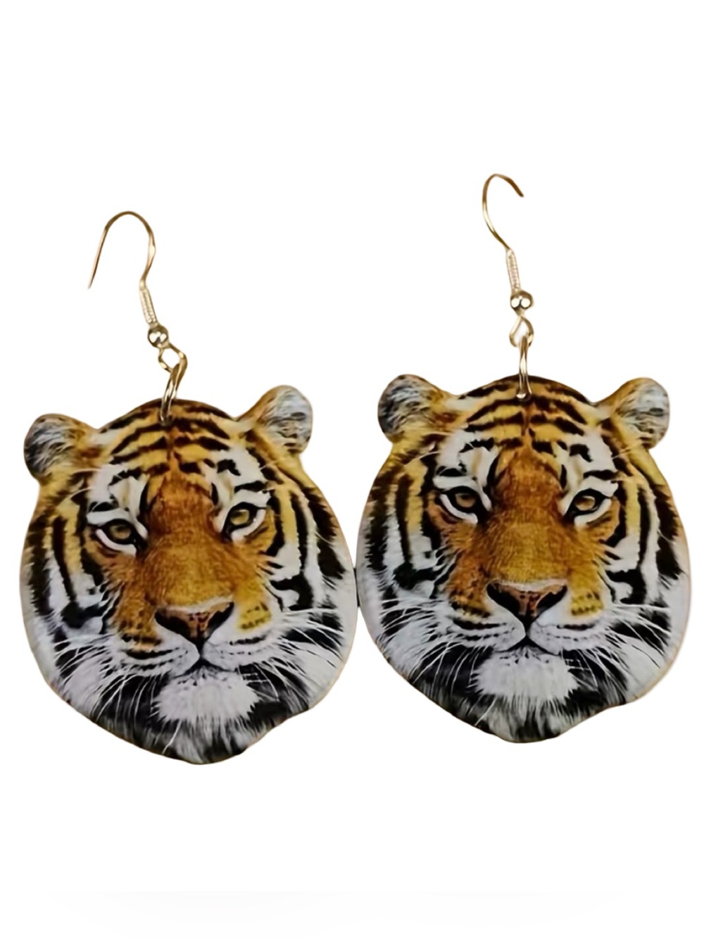 Tiger Acrylic Earrings Cincinnati Bengals